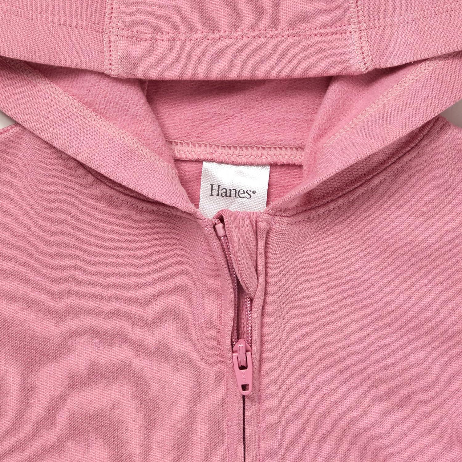 imageHanes unisexbaby Pure Comfort Organic Hoodie French Terry Fullzip Hooded Sweatshirt Infant Boys ampamp GirlsRose