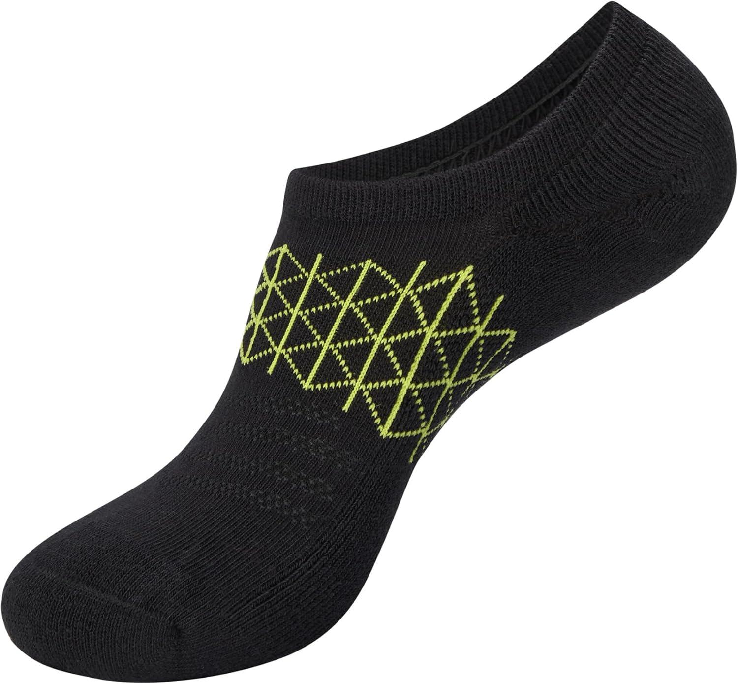 imageHanes womens Absolute Active Super No Show Socks Breathable Mesh Performance Socks Noslip Gripper 4packBlack