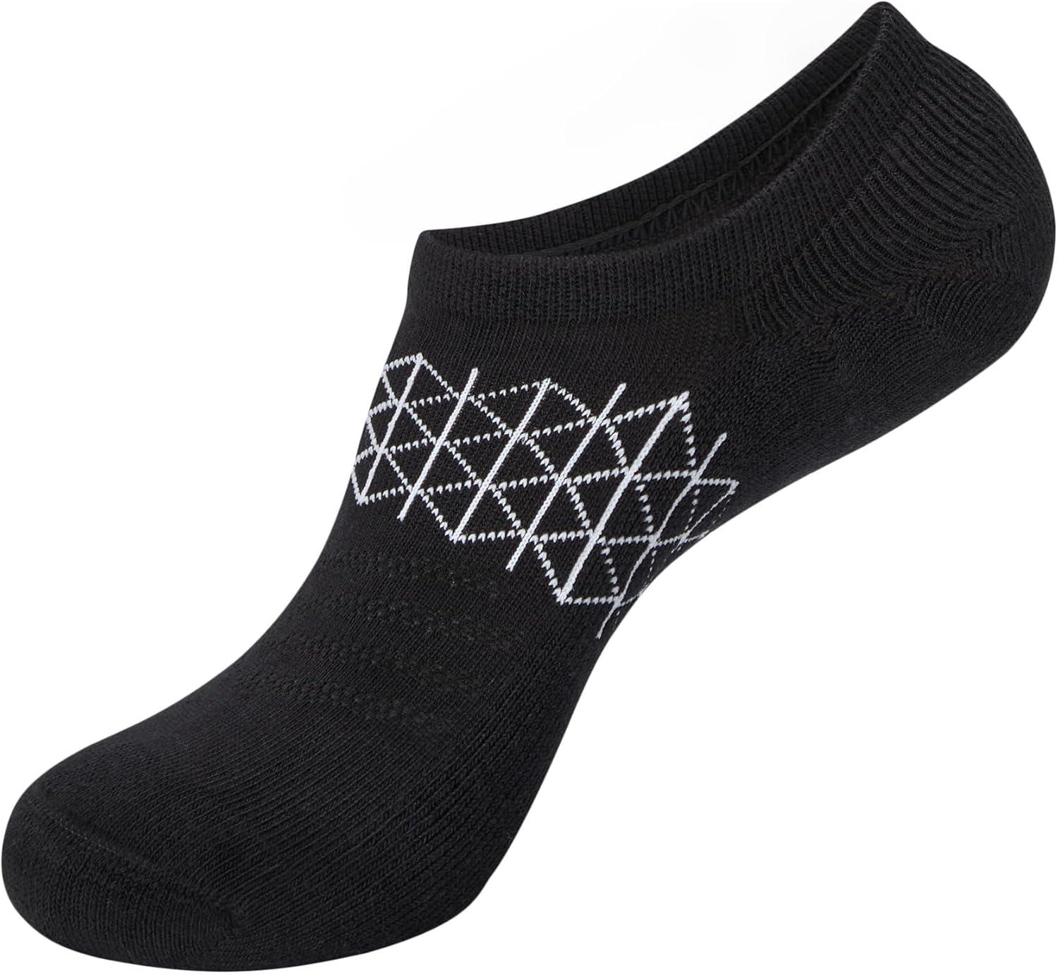 imageHanes womens Absolute Active Super No Show Socks Breathable Mesh Performance Socks Noslip Gripper 4packBlackGreyWhite