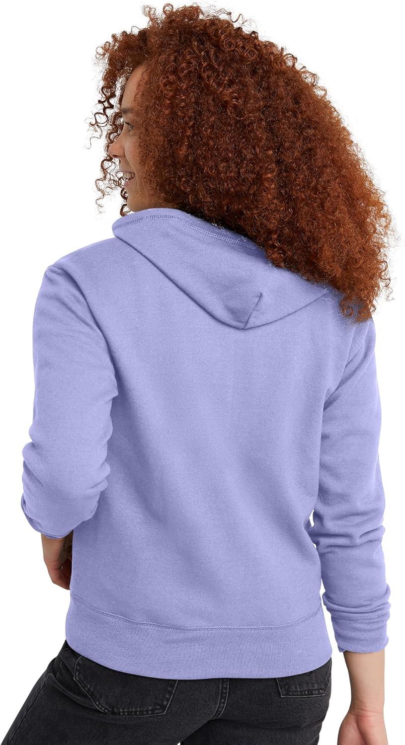 imageHanes womens Ecosmart Full Zip Fleece HoodiePeri Blue