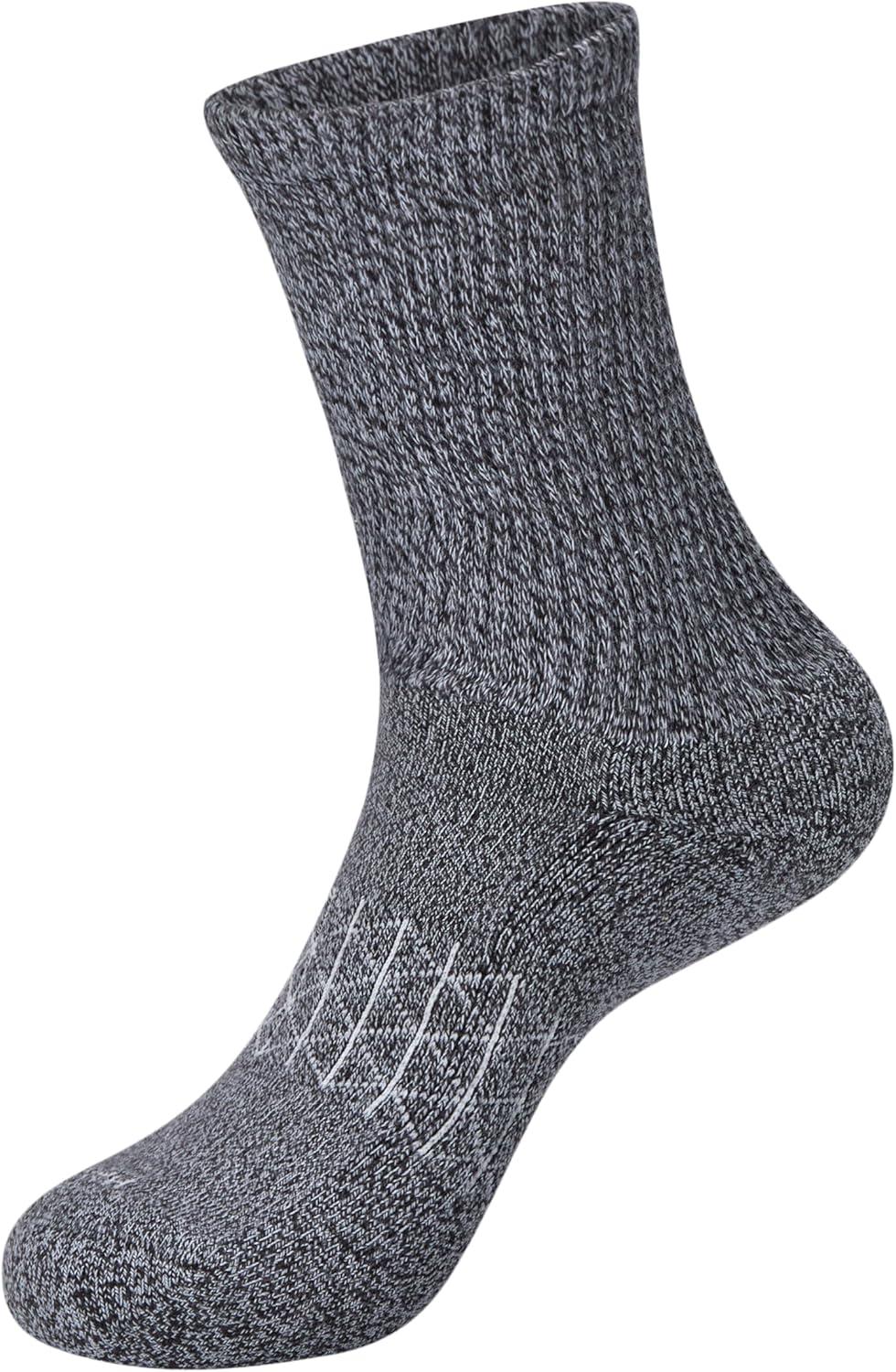 imageHanes womens Nonbinding Crew Socks Absolute Wellness Nonrestrictive Cushioned Socks for Women 4packBlackGreyWhite