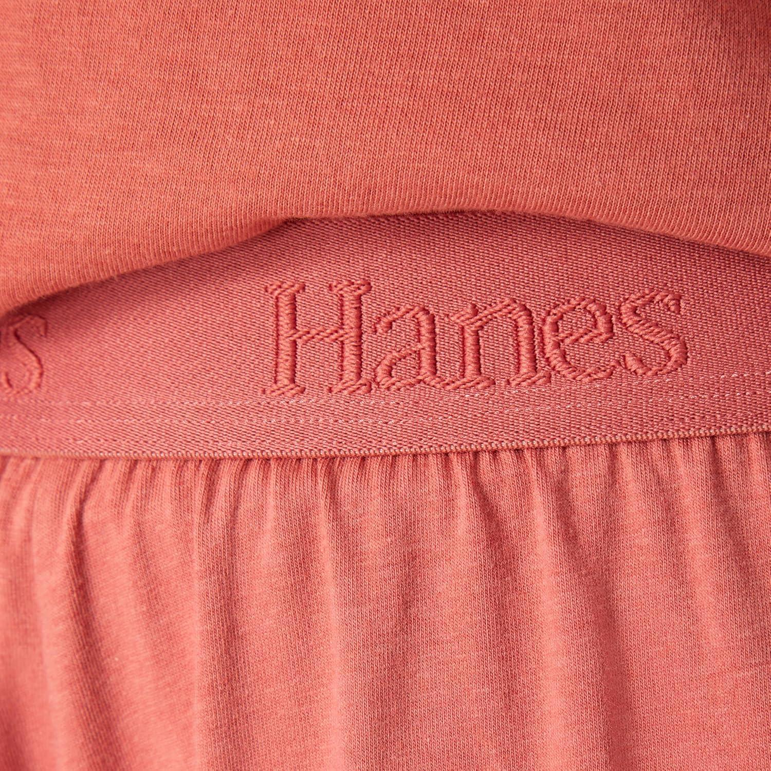 imageHanes womens Originals 2piece Lounge Set Supersoft Cropped Baby Doll Tee ampamp Sleep Shorts Loungewear SetNatural CedarNatural Cedar