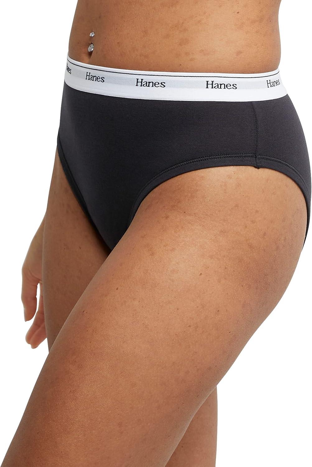 imageHanes womens Originals Hileg Panties Breathable Stretch Cotton Underwear Assorted 6packBasic Color Mix