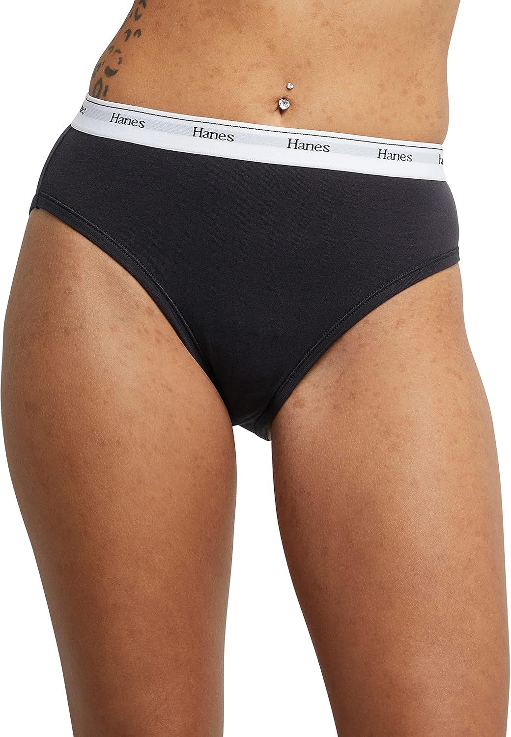 imageHanes womens Originals Hileg Panties Breathable Stretch Cotton Underwear Assorted 6packBasic Color Mix