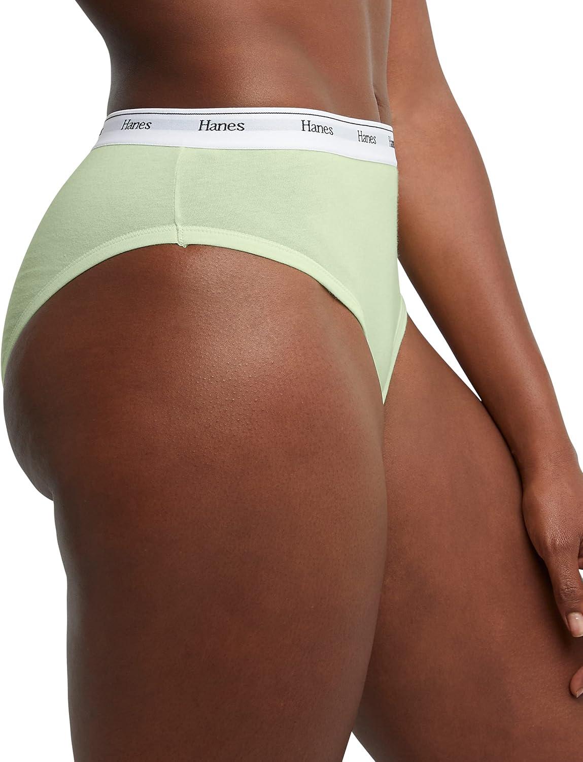 imageHanes womens Originals Hileg Panties Breathable Stretch Cotton Underwear Assorted 6packFashion Color Mix