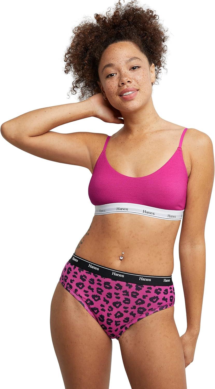 imageHanes womens Originals Hileg Panties Breathable Stretch Cotton Underwear Assorted 6packFashion Color Mix