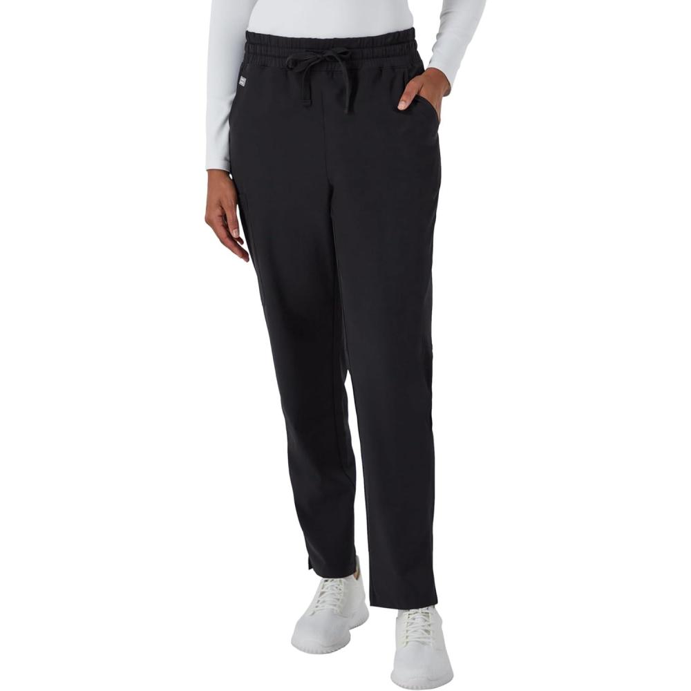 imageHanes Comfort Fit Pants MoistureWicking Healthcare Scrubs for Women 3 PocketsNew Ebony
