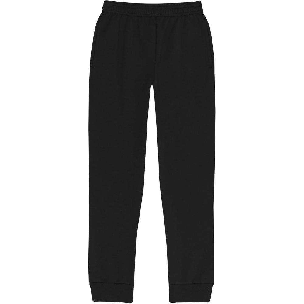 imageHanes EcoSmart Fleece Joggers Midweight Sweatpants with Pockets Sweats for BoysBlack
