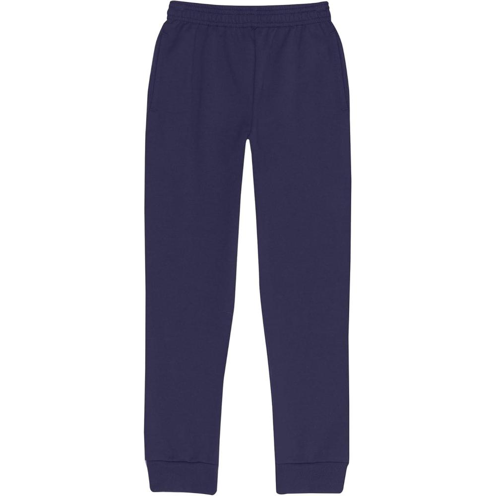 imageHanes EcoSmart Fleece Joggers Midweight Sweatpants with Pockets Sweats for BoysNavy
