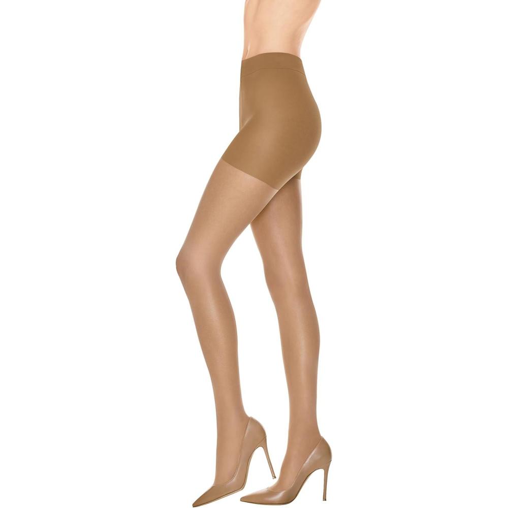 imageHanes Leg Boost Womens Moisturizing Graduated Compression Control Top Sheer Toe TightsLittle Color