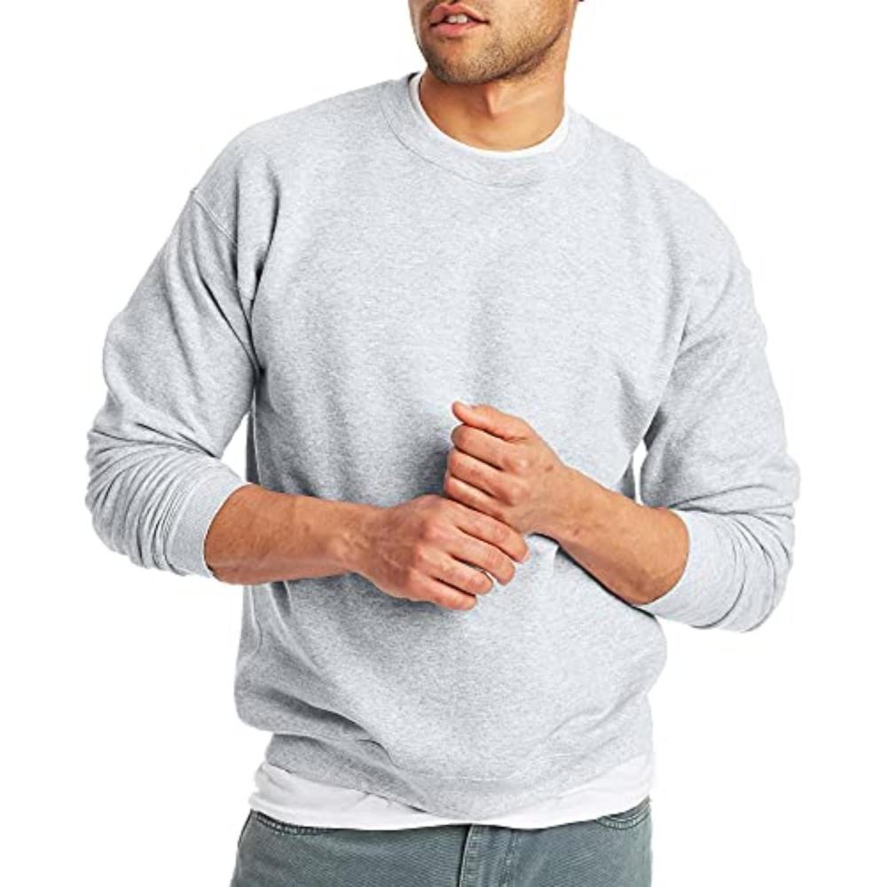 imageHanes Mens EcoSmart Sweatshirt 2 PackAsh  1 Pack