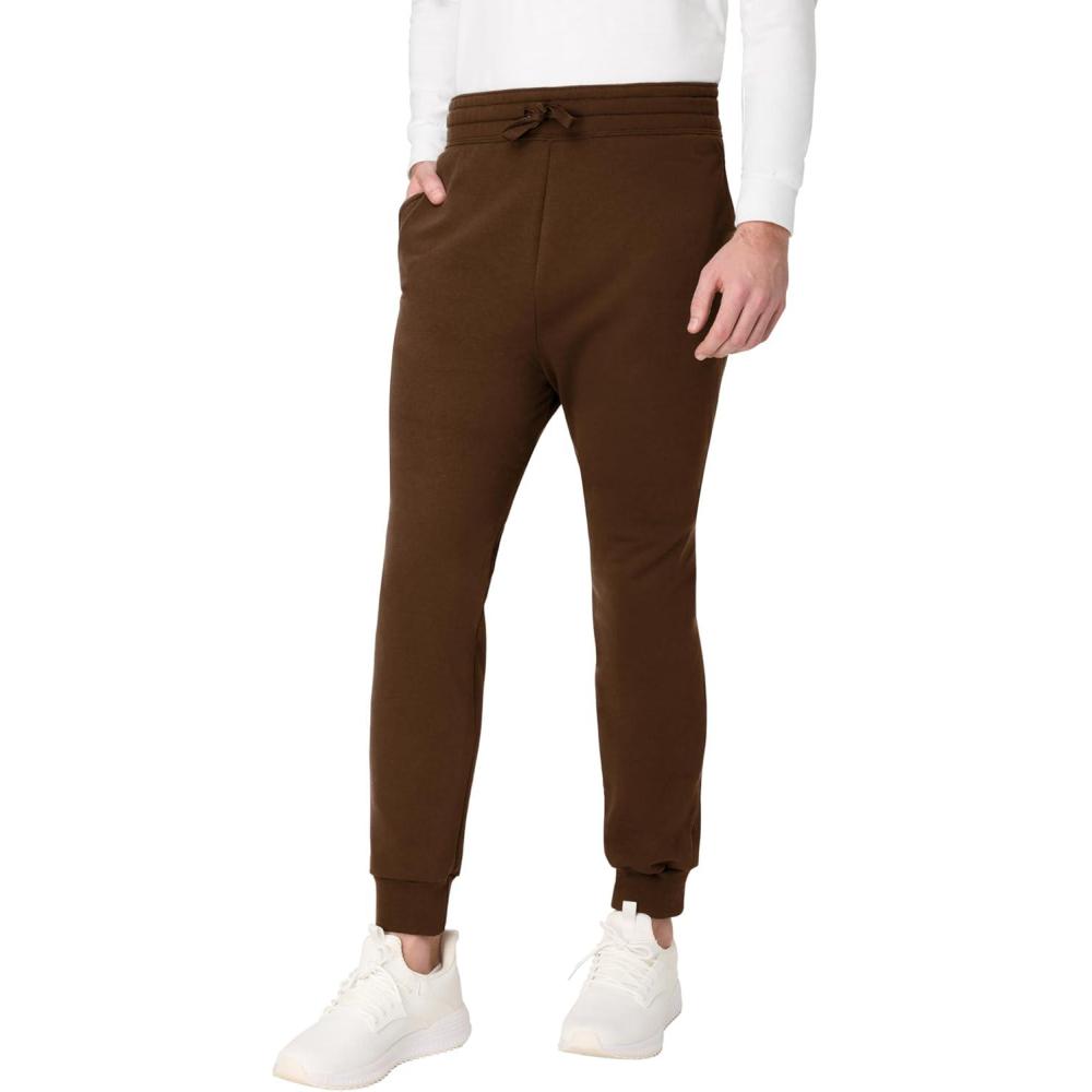 imageHanes Mens Joggers EcoSmart Fleece Sweatpants for Men Mens Lounge Pants 305quotArmy Brown
