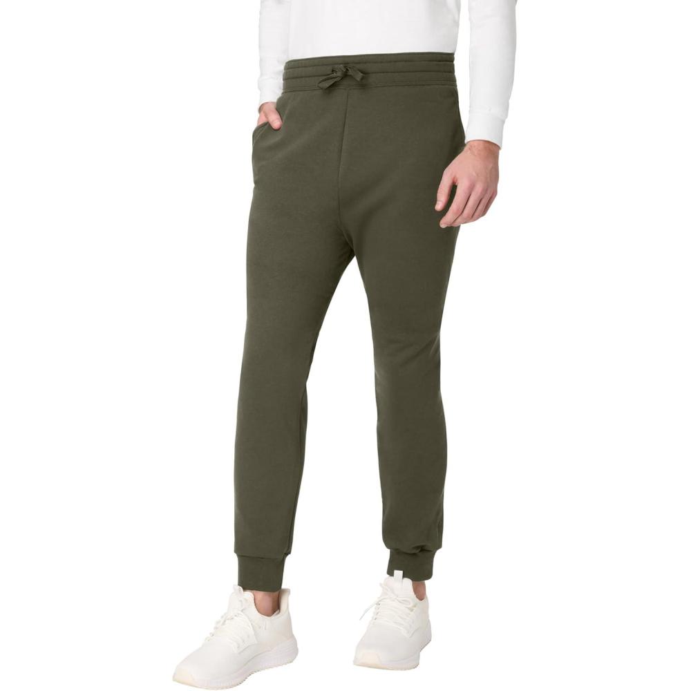 imageHanes Mens Joggers EcoSmart Fleece Sweatpants for Men Mens Lounge Pants 305quotFatigue Green