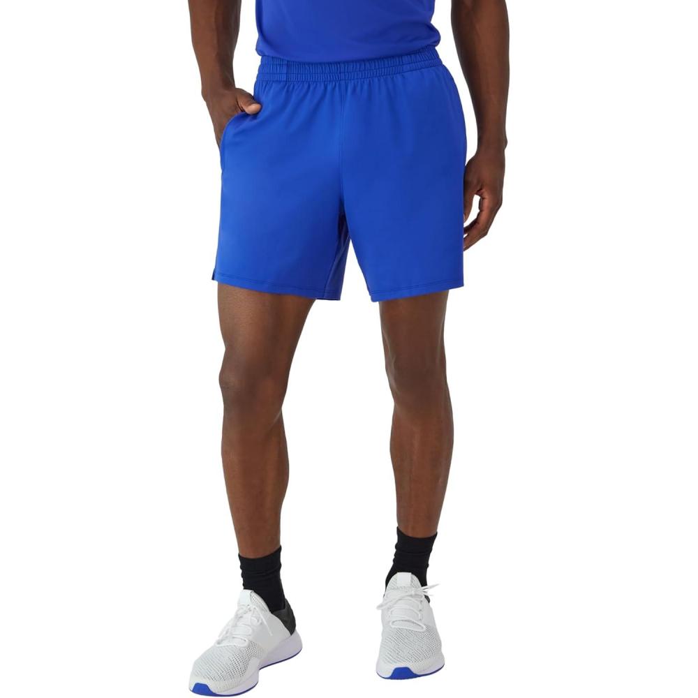 imageHanes Mens Moves Performance Shorts Athletic MoistureWicking Shorts with Pockets 6 InseamDeep Royal