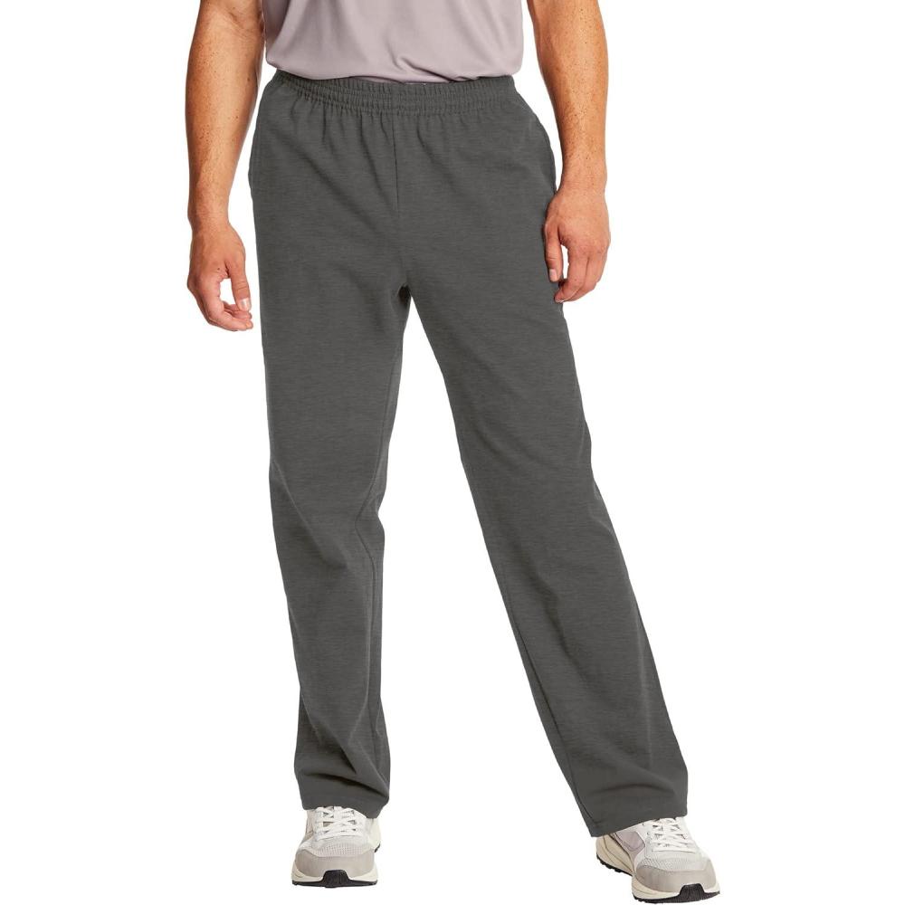 imageHanes Mens XTemp Jersey Pocket PantCharcoal Heather