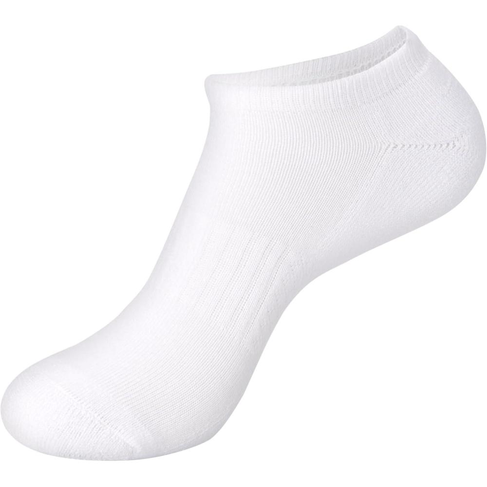 imageHanes Moves No Show Performance Socks for Women XTemp Cushioned with Arch Support 6Packs White 59