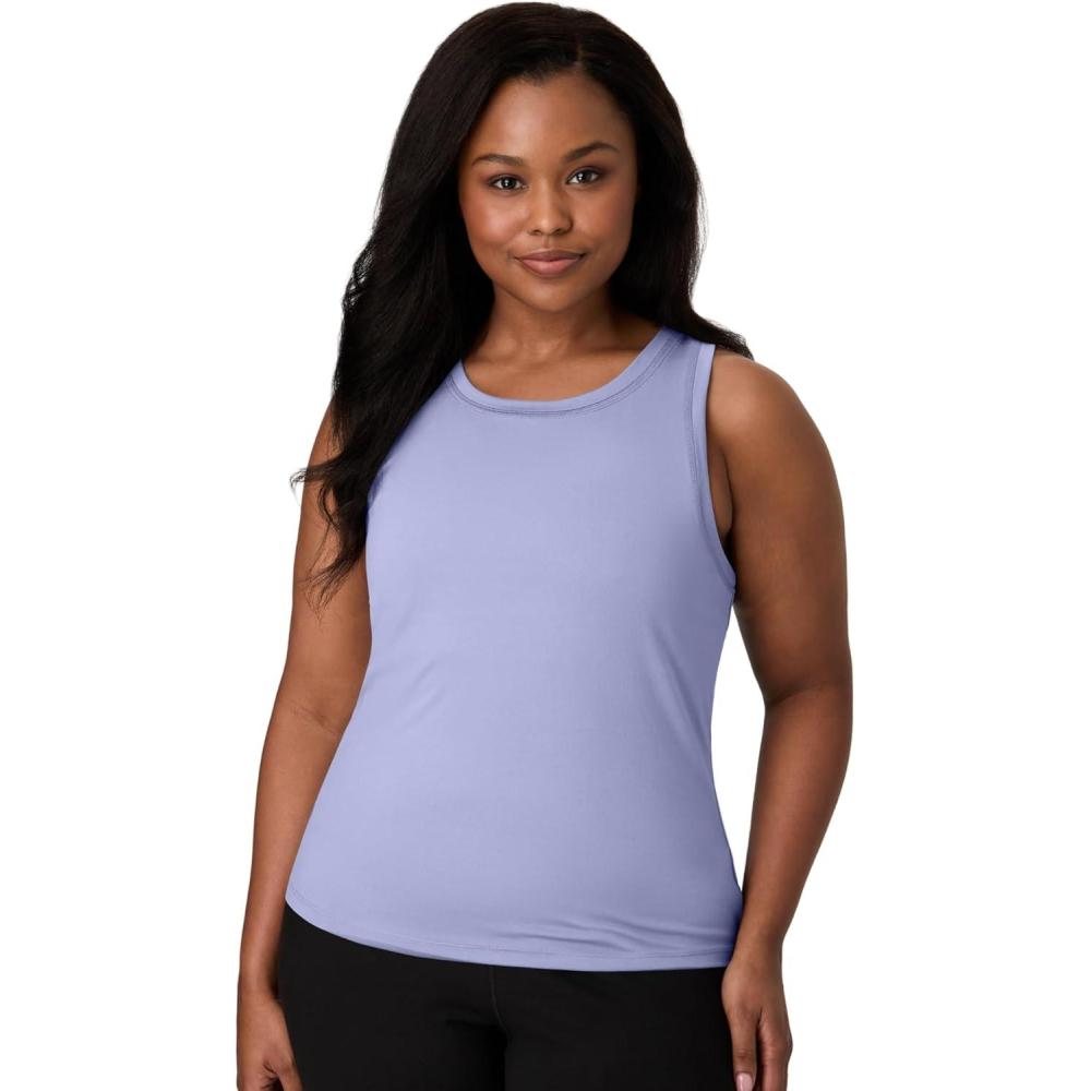 imageHanes Moves Stretch Women MoistureWicking Tank TopPeri Blue
