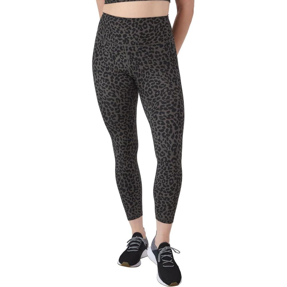 imageHanes Womens Leggings Clothing Moves 78 Soft Leggings with Pocket Moisture Wicking Womens Clothing Pants 25quot InseamBlack Leopard Prt