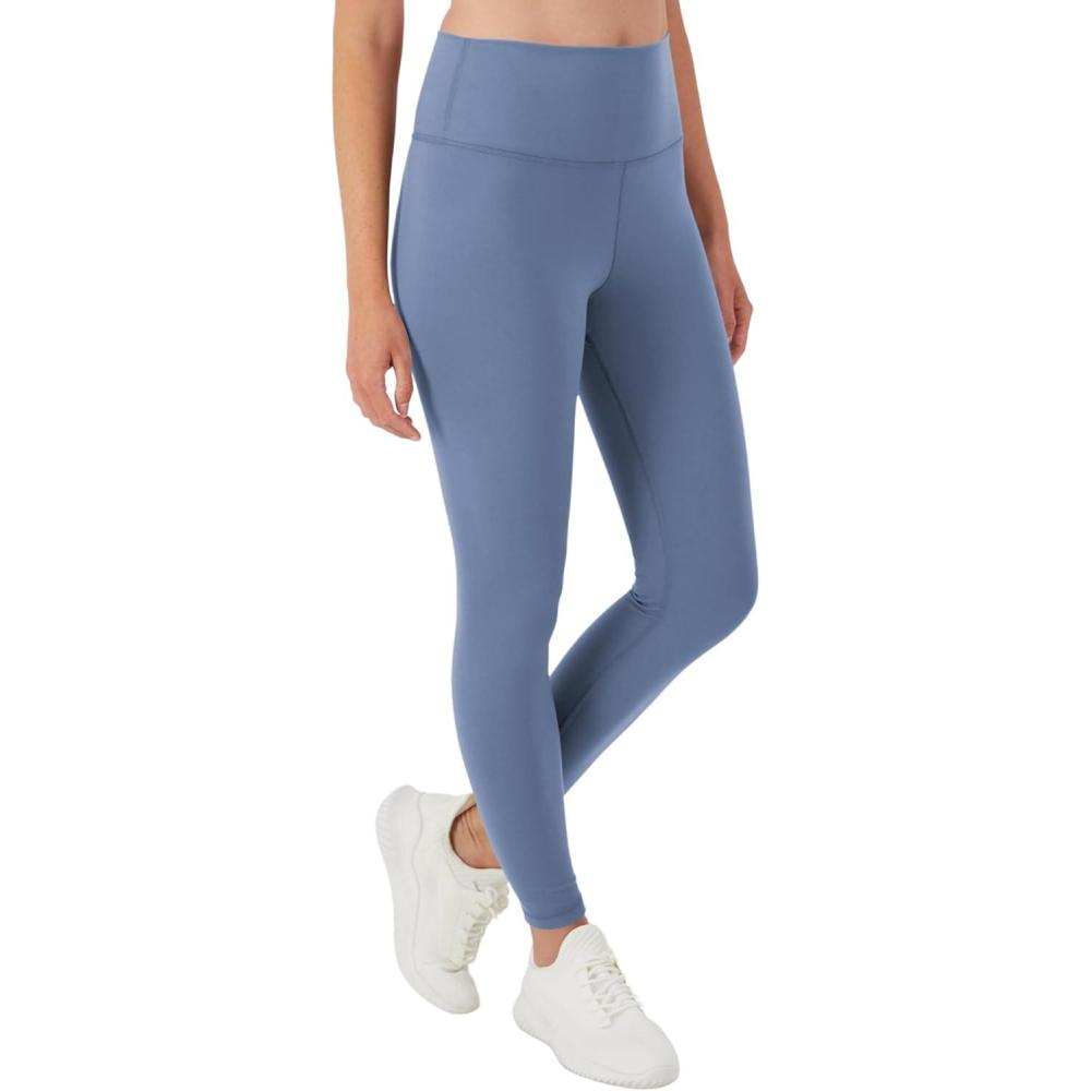 imageHanes Womens Leggings Clothing Moves 78 Soft Leggings with Pocket Moisture Wicking Womens Clothing Pants 25quot InseamBlue Dive