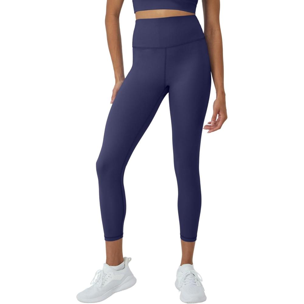 imageHanes Womens Leggings Clothing Moves 78 Soft Leggings with Pocket Moisture Wicking Womens Clothing Pants 25quot InseamImperial Indigo