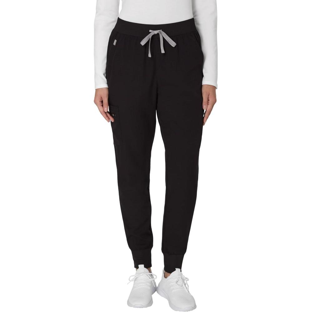 imageHanes Womens Scrub Joggers Comfort Fit Healthcare Pants for Women MoistureWicking Medical Scrubs with Odor ControlNew Ebony