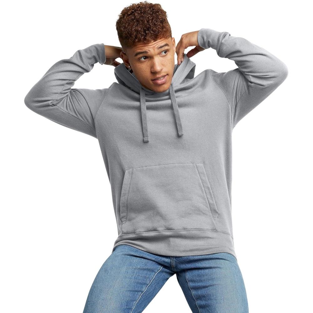 imageHanes mens Originals Midweight Fleece Hoodie Pullover Hooded Sweatshirt for MenLight Steel