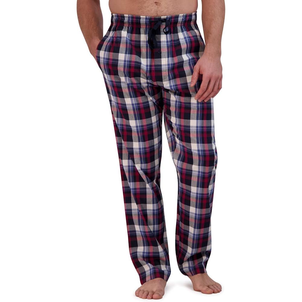 imageHanes mens Woven Pajama PantRed Plaid