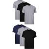 Black/Grey/Blue Assorted - 6 Pack