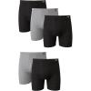 imageHanes Mens Underwear Boxer Briefs Pack Moisturewicking Underwear for Men Breathable Cool ampamp Breathable CottonAssorted  5 Pack