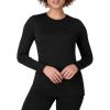 imageHanes Womens Base Layer Top LongSleeve Shirt MoistureWicking Odor ProtectionBlack