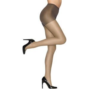 Hanes Alive Women’s Full Support, Control Top, Reinforced Toe Pantyhose(Town Taupe)