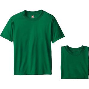 Hanes Boys Essentials Short Sleeve T-shirt Value Pack, 3 or 6-Pack(Kelly Green 3-pack)