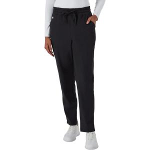 Hanes Comfort Fit Pants, Moisture-Wicking Healthcare Scrubs for Women, 3 Pockets(New Ebony)