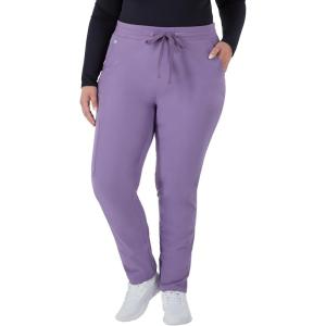 Hanes Comfort Fit Pants, Moisture-Wicking Healthcare Scrubs for Women, 3 Pockets(Soft Plum)