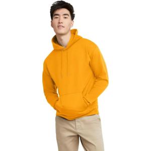 Hanes EcoSmart Hoodie, Midweight Fleece, Pullover Hooded Sweatshirt for Men(Gold)