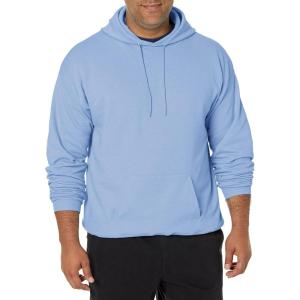 Hanes EcoSmart Hoodie, Midweight Fleece, Pullover Hooded Sweatshirt for Men(Light Blue)