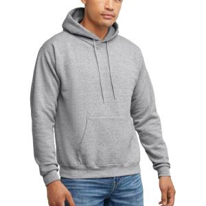 Hanes EcoSmart Hoodie, Midweight Fleece, Pullover Hooded Sweatshirt for Men(Light Steel)