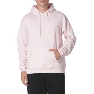 Hanes EcoSmart Hoodie, Midweight Fleece, Pullover Hooded Sweatshirt for Men(Pale Pink)