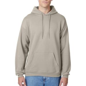 Hanes EcoSmart Hoodie, Midweight Fleece, Pullover Hooded Sweatshirt for Men(Sand)