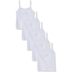 Hanes Girls’ Camisole, 100% Cotton Tagless Cami, Toddler Sizing, Multiple Packs & Colors Available(Gray/Pink/White – 2 Pack)