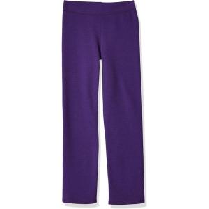 Hanes Girls EcoSmart Sweatpants, Open Leg Bottoms, Tagless Sweatpants(Purple Thora)