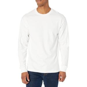 Hanes Men’s Beefy Long Sleeve Shirt, 1 or 2 Pack(White – 2 Pack)