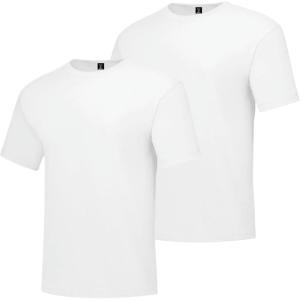 Hanes Men’s Beefy-t T-Shirt, Heavyweight Cotton Tee, 1 Or 2 Pack, Big & Tall(White – 2 Pack)