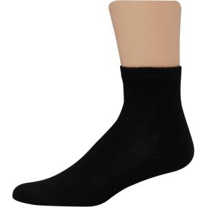 Hanes Men’s Double Tough Socks, Crew and Ankle Moisturing Wicking Socks, Black & White, Multi-Packs(Black – 14 Pack)