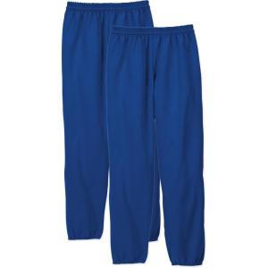 Hanes Mens EcoSmart Best Sweatpants, Athletic Lounge Pants with Cinched Cuffs, 1 Or 2 Pack(Deep Royal – 2 Pack)