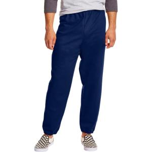 Hanes Mens EcoSmart Best Sweatpants, Athletic Lounge Pants with Cinched Cuffs, 1 Or 2 Pack(Navy – 2 Pack)