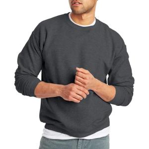 Hanes Men’s EcoSmart Sweatshirt (2 Pack)(Charcoal Heather – 1 Pack)