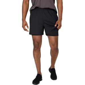Hanes Men’s Moves Workout Boxer Brief Liner & Total Support Pouch, Moisture-Wicking Shorts, 5” Inseam(Black)