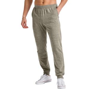 Hanes Men’s Originals French Terry Joggers, Lightweight Sweatpants with Pockets, 30″ Inseam(Camouflage Green Pe Heather)