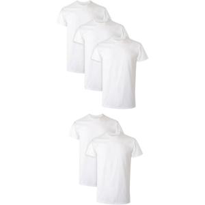 Hanes Men’s Performance Undershirt, X-Temp Moisture-Wicking Crewneck, White 5-Pack(White)